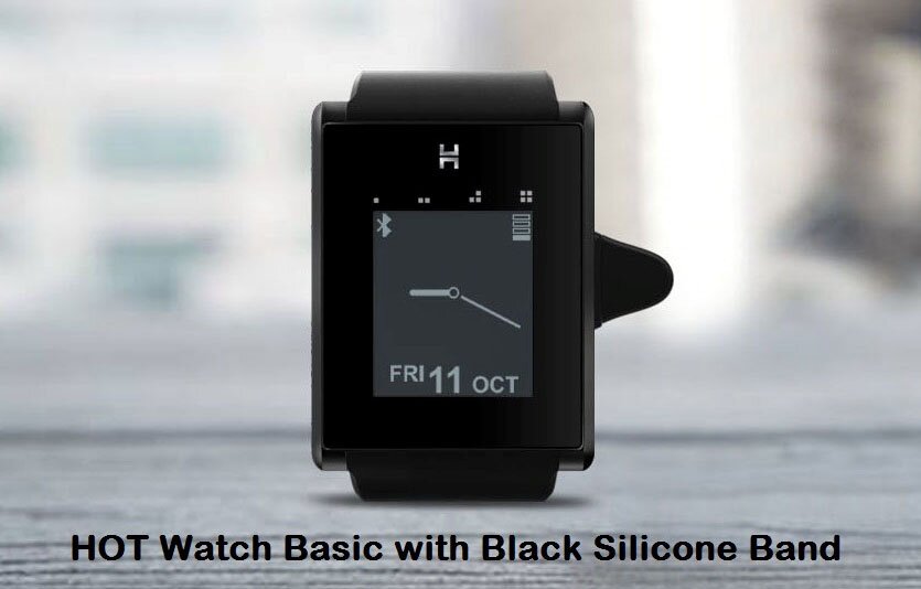HOT Smart Watch Basic with Black Silicone Band